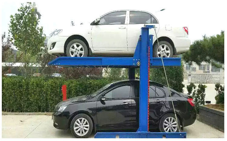 रस्सी ड्राइव स्वतंत्र कार पार्किंग सिस्टम दो स्तर 2 पोस्ट गैरेज लिफ्ट